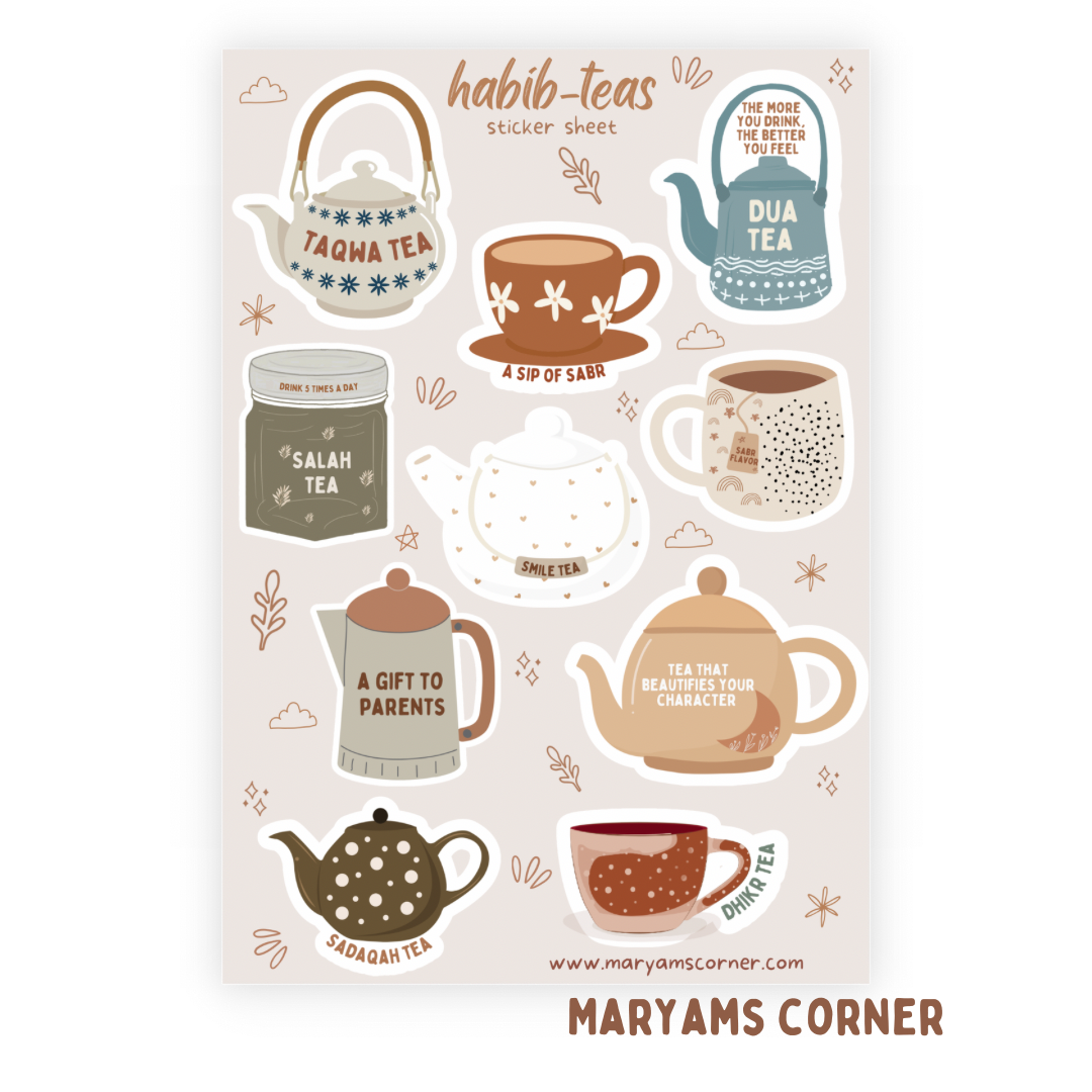 Habibtea Sticker Sheet