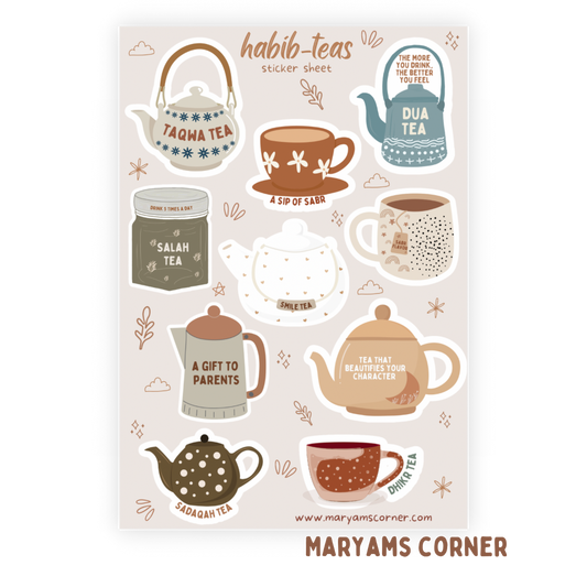 Habibtea Sticker Sheet