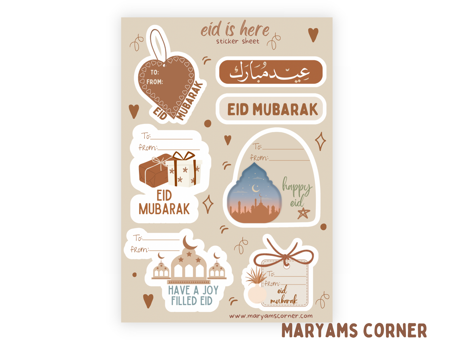 Eid Is Here Sticker Sheet