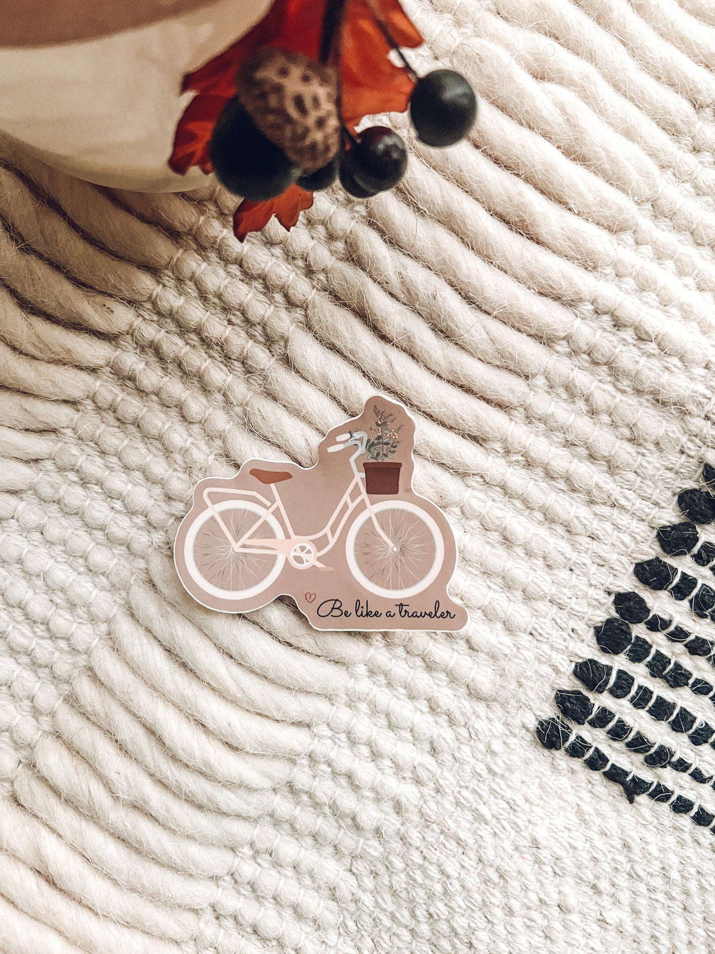 Be Like A Traveler Bike Sticker