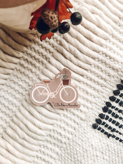 Be Like A Traveler Bike Sticker