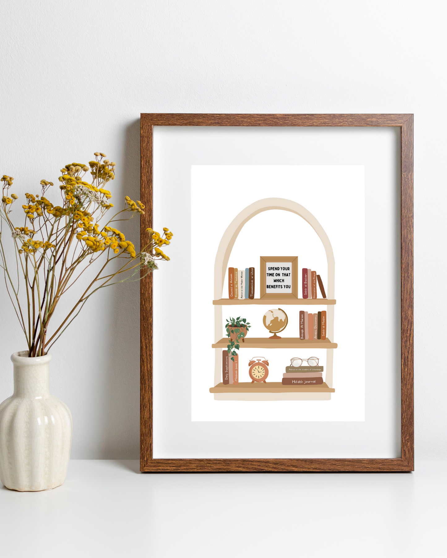 Bookshelf Art Print